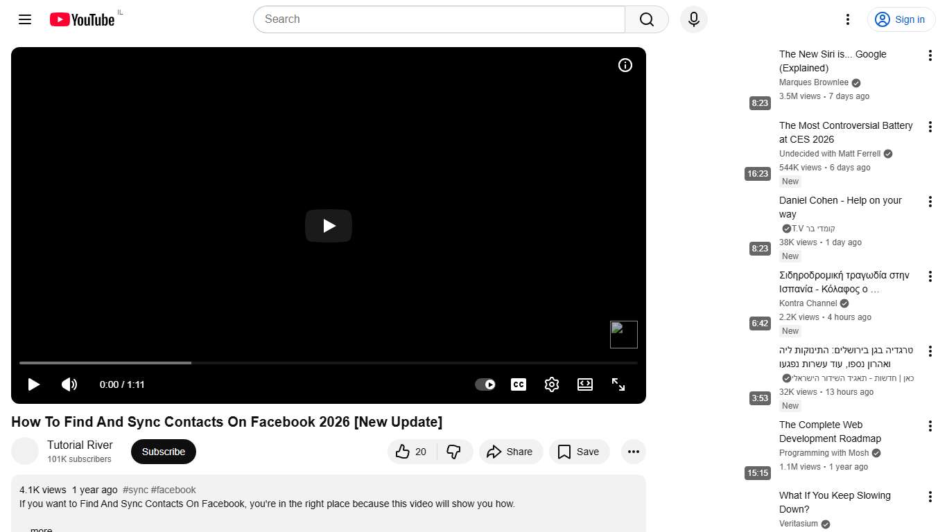 How To Find And Sync Contacts On Facebook 2026 [New Update] - YouTube
